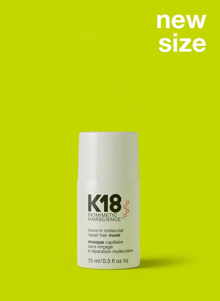 K18 Leave in Molecular Repair Hair Mask 15ml Travel Size